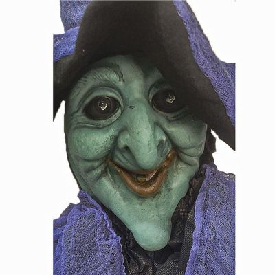 Boneco Bruxa Fantasma Halloween Com Som E Luz