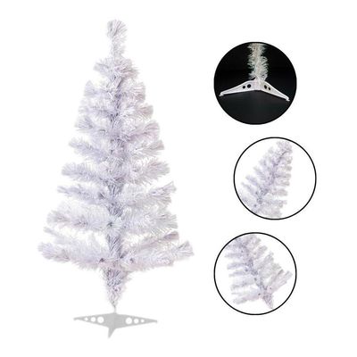 Árvore De Natal 120cm Branca Para Enfeitar - 1 Unidade