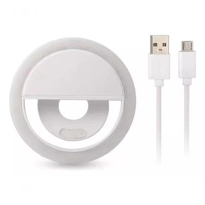 Mini Ring Light Selfie Com Luz De Led Para Celular