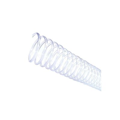 Espirais para Encadernação Cristal/Transparente 7mm 25 Folhas 100 und