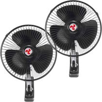 Kit 2 Mini Ventilador Veicular Carro Caminhão ônibus De 20cm