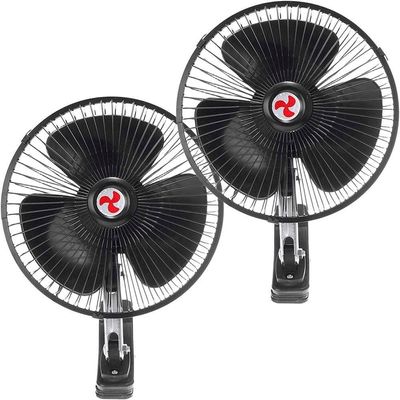 Kit 2 Mini Ventilador Veicular Carro Caminhão ônibus De 20cm