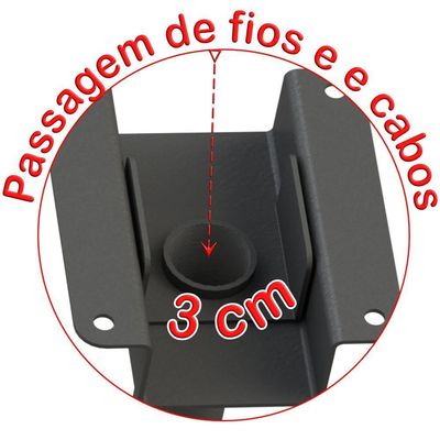 Suporte Teto 2tv 10" A 65" Vesa 600x400 360° 75 Cm Preto