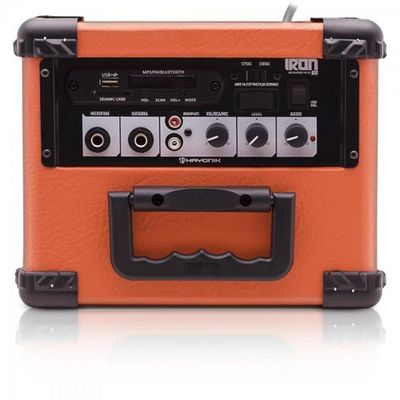 Caixa Multiuso 20W Bluetooth/Usb/Sd/Fm Iron 80 Laranja