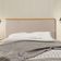 Cabeceira Cama Box King 1,93m Estofada Detalhe Em Madeira Java Linho Bege
