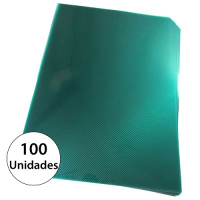 Capa para encadernação A4 Verde PP Line 0,30mm 100un