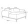 Sofá 230cm 4 Lugares com Chaise Esquerdo Pés Gold Molino B-159 Corano Preto - Domi