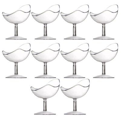 Mini Taça Spotty Acrílico Transparente 30ml - 10 Unidades