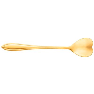 Conjunto de Colheres para Chá Wolff Heart em Aço Inox Dourado 4 Peças Dourado