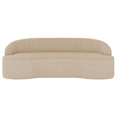 Sofá 4 Lugares para Sala de Estar Living 260cm Theo D06 Linho Marfim - Mpozenato