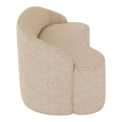 Sofá 4 Lugares para Sala de Estar Living 260cm Theo D06 Linho Marfim - Mpozenato