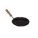 Chapa Disco Arado Frita Ovo Chapa de Aço Cabo Madeira 17cm