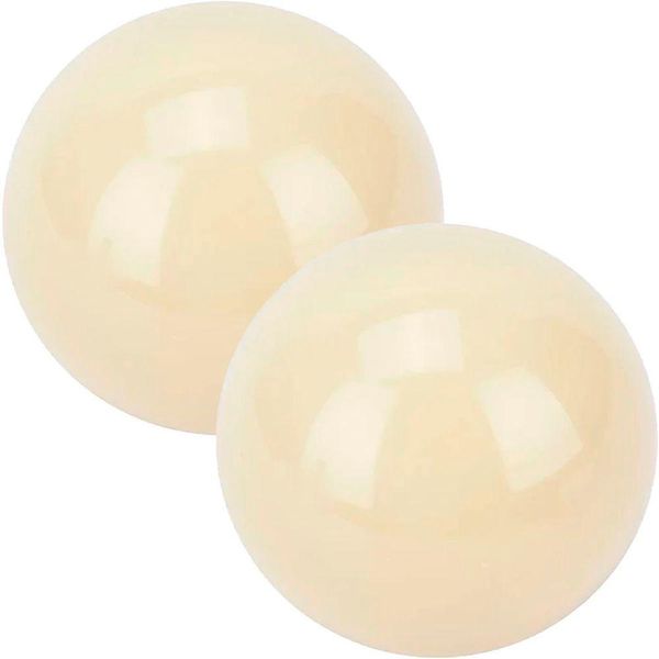 Kit 2 Bolas Bolão De Bilhar Sinuca Profissional Branco 57mm