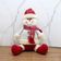 Enfeite Boneco Neve Sentado Decoração Tecido Natalino 35cm