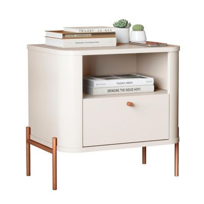 Cômoda Pequena Filadelfia Off White Bronze