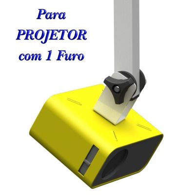 Suporte Projetor Datashow Teto Parede Braço 20 Cm Branco