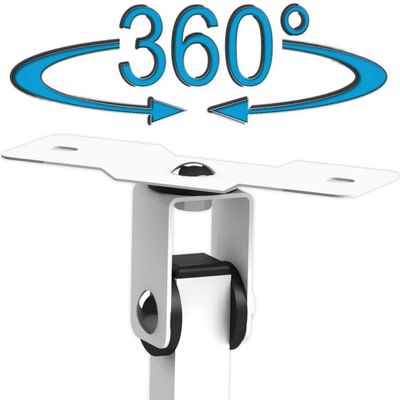 Suporte Projetor Datashow Teto Parede Braço 20 Cm Branco
