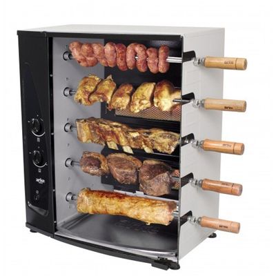 Churrasqueira Assador 5 Espetos Rotativa Giratório 55 Cm Gás Glp Infravermelho Agr5 Bivolt - Arke Bivolt