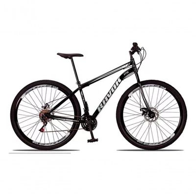 Bicicleta Bike Aço 21 Marchas Velocidades Aro 29 Preto/Cinza