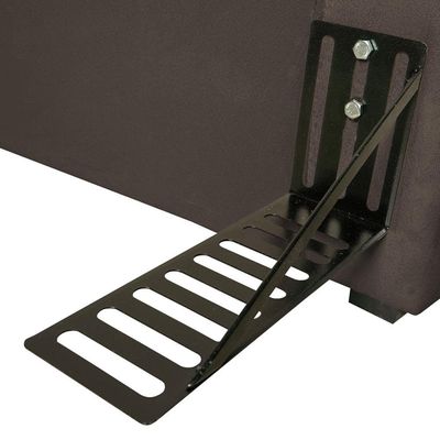 Cabeceira para Cama de Solteiro Hellen Zeus com Revestimento Platinum - 90cm de largura Marrom