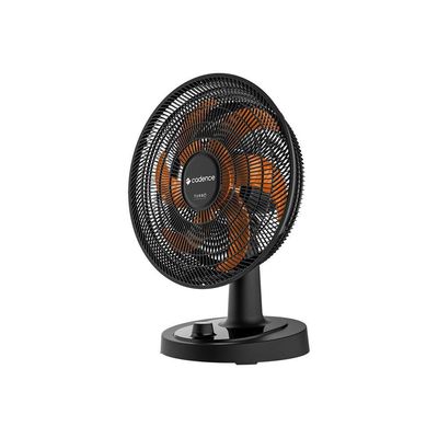 Ventilador Cadence Turbo Conforto 126W Preto E Laranja 220V