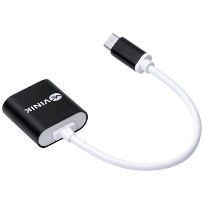 Adaptador Fone De Ouvido P2 3.5mm Duas Vias Para Usb Tipo C Fone + Microfone- Adfmusbtc
