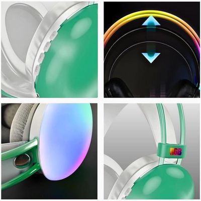 Fone De Ouvido Sem Fio Bluetooth V5.3 Com Led Rgb Headset Bluetooth Disco Pulse