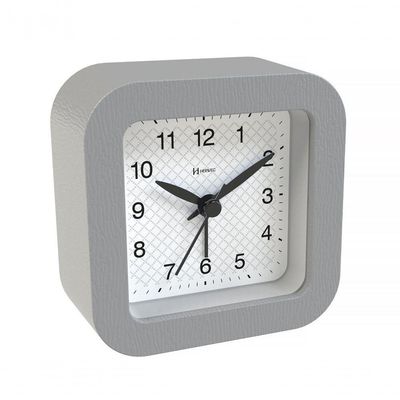 Relógio Despertador Quartz Silencioso De Mesa Com Luz Preto - Preto