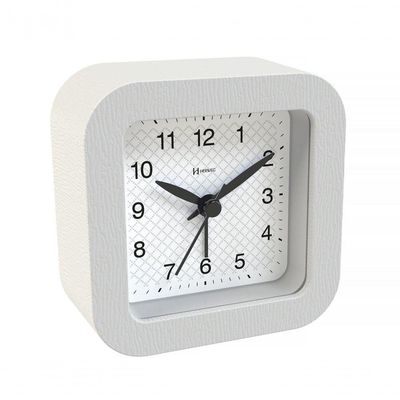 Relógio Despertador Quartz Silencioso De Mesa Com Luz Preto - Preto
