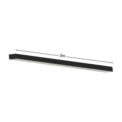 Perfil De Led De Sobrepor Save Energy Lls Flex Ii 3 Metros Com Led 5700k Luz Branca Preto {observacao_cor}