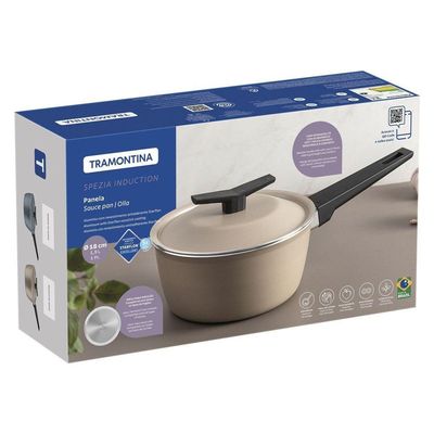 Panela Tramontina Spezia Induction Alumínio Antiaderente Starflon Excellent Azul Ardósia 18 Cm Tramontina