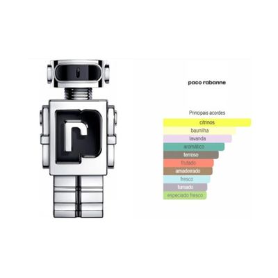 Phantom Paco Edt - Perfume Masculino 100ml Original Selo adipec
