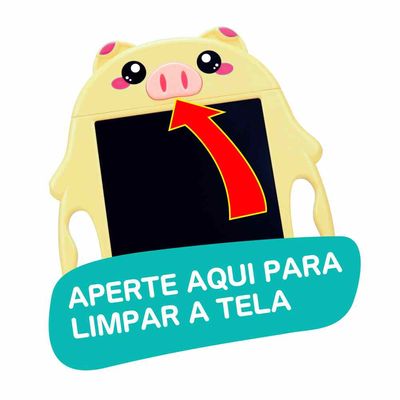 Brinquedo Lousinha Mágica de LCD Animalzinho - Porquinho - Fenix