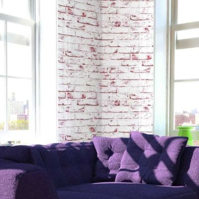 Papel de Parede Attractive 2 Tijolo Branco 907813