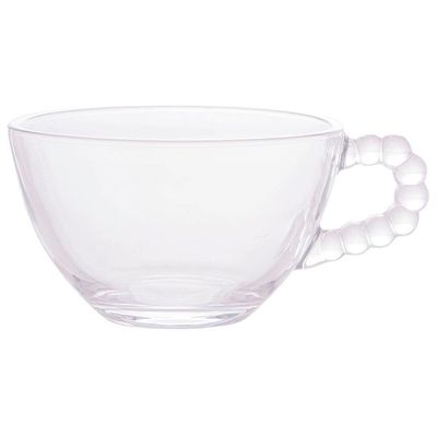 Conjunto com 4 Xícaras para Chá Wolff Pearl em Cristal 180ml Transparente