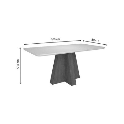Conjunto: Mesa De Cozinha Maitê Tampo Madeirado C- Vidro Canto Curvo 160x80cm E 6 Cadeiras Nicole Savana-nature-suede Nude Bege - Cimol