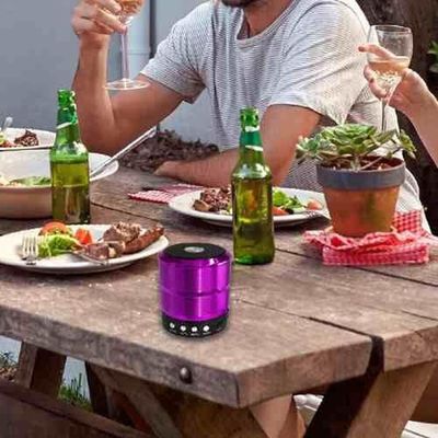 Mini Caixa Caixinha Som Portátil Bluetooth Mp3 Fm Sd Usb 887 Preta