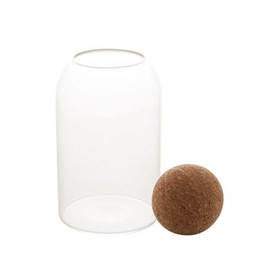Pote De Vidro Borossilicato Com Tampa Esfera De Rolha Clean 800ml 1887 - Lyor