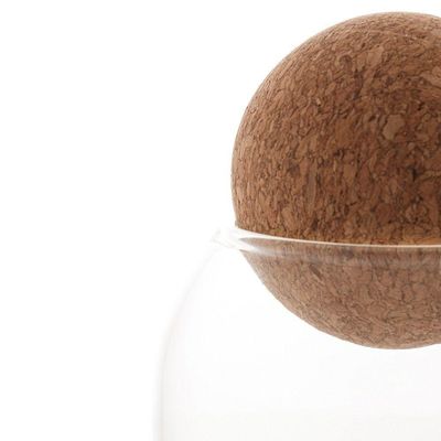 Pote De Vidro Borossilicato Com Tampa Esfera De Rolha Clean 800ml 1887 - Lyor