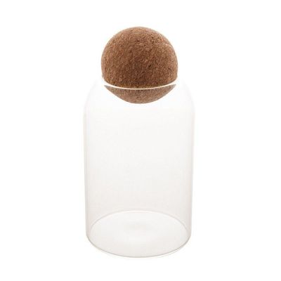 Pote De Vidro Borossilicato Com Tampa Esfera De Rolha Clean 800ml 1887 - Lyor