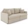 Sofá Cama Retrátil Para Sala De Estar 174cm Una K01 Veludo Bege Lyam Decor