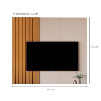 Painel Para Tv 58 Polegadas Pantanal Off White