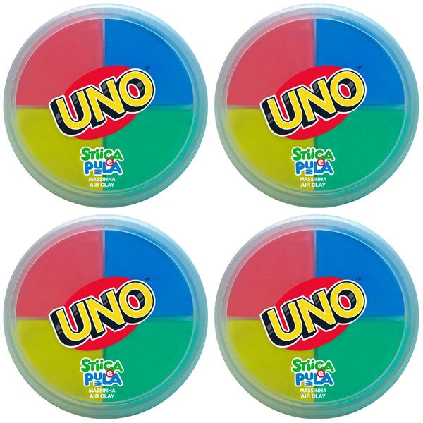 4X STIICA E PULA MASSINHA AIR CLAY 20g UNO