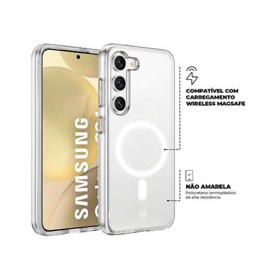 Capa MagSafe para Samsung Galaxy S24 - Transparente - Gshield