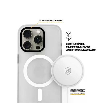 Kit Capa Magsafe Pro Transparente e Pelicula Ultra Glass para iPhone 15 Pro - Gshield