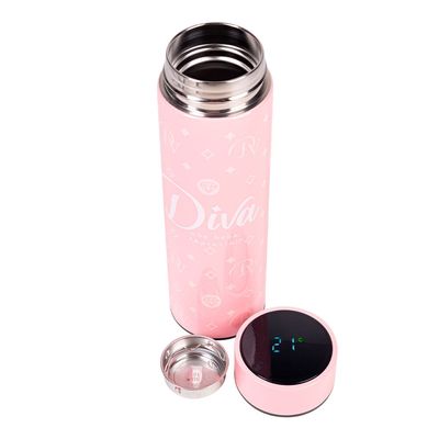 Garrafa Térmica com Sensor de Temperatura Diva - 400ml ARRAFA TÉRMICA SENSOR DE TEMPERATURA - DIVA CLÁSSICA