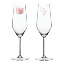 Taça de Champagne Decorada -170ml TAÇA DE CHAMPAGNE - DESEJAR O BEM AMOR