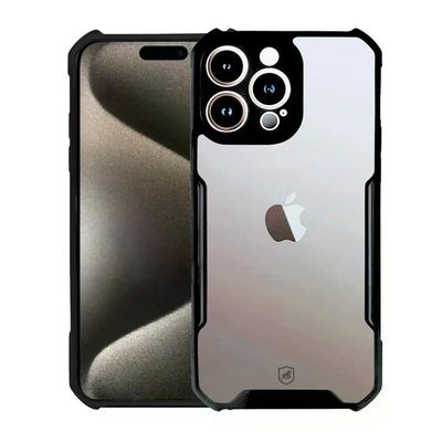 Kit Capa Dual Shock X e Pelicula Ultra Glass para iPhone 15 Pro - Gshield