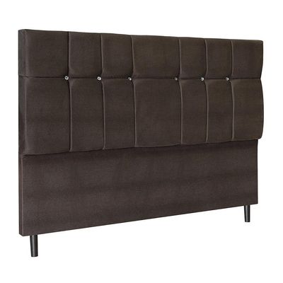 Cabeceira Audi X1 Marrom Estofada Para Cama Box Solteiro 94cm Quarto Luxo