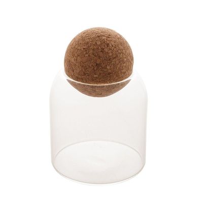 Pote De Vidro Borossilicato Com Tampa Esfera De Rolha Clean 510ml 1886 - Lyor